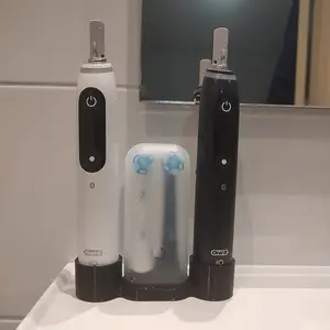 Double Oral-B Io 8 Toothbrush Holder Stand, Bathroom Toothbrush Storage Box, Fits Oral-B Io 8, Durable & Stylish Design
