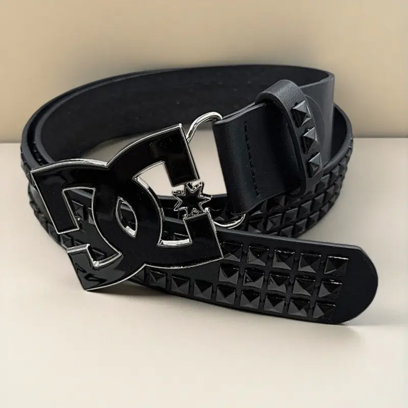 【Black Friday】Y2K Pyramid Stud Rivet Waist Belt for Men and Women, Punk Streetwear PU Leather Belt, Jeans Accessory