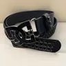 【Black Friday】Y2K Pyramid Stud Rivet Waist Belt for Men and Women, Punk Streetwear PU Leather Belt, Jeans Accessory