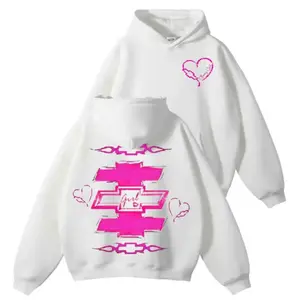 Chevrolet Pink Bowtie Hoodie, Chevy Bowtie Heart Graphic Sweatshirt, 90s Style Pullover For Winter Wear, Clothing For Car Fans, Unisex Classic Hoodie For Auto Fans