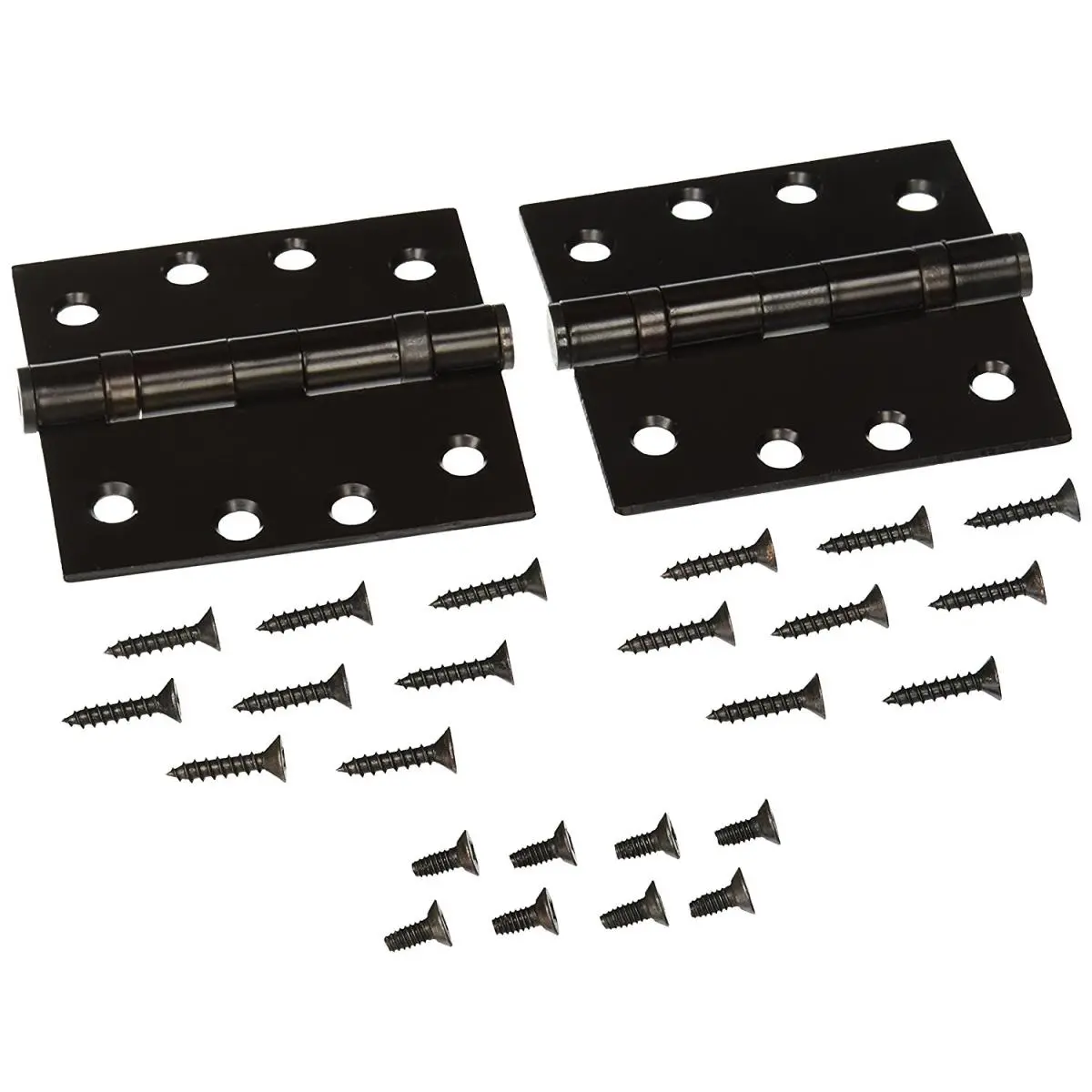 212 MAIN Heavy-Duty Ball Bearing Steel Square Door Hinge, 4x4 in., Oil-Rubbed Bronze Door Hardware, Ideal for Sturdy Installations