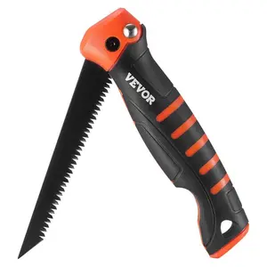 Folding Jab Saw, 5 in Foldable Jab Saw with Soft Grip Handle, Folding Drywall Saw with Triple Ground Teeth and Tip, for Drywall, Wood, PVC Pipes, Cement Board, Thin Sheets, Wall Panels