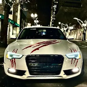 3PCS Black Claw Mark Vinyl Decals - Decal for Cars Universal Car Stickers for Headlights & Hood | Fits BMW Mustang Chevrolet