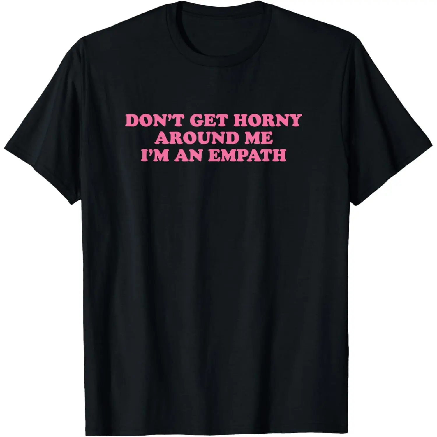 Men's Funny Meme Tshirt - "I'm An Empath" Slogan, Plus Size, Casual Breathable Fabric, Short Sleeve Comfy Cotton Graphic Top