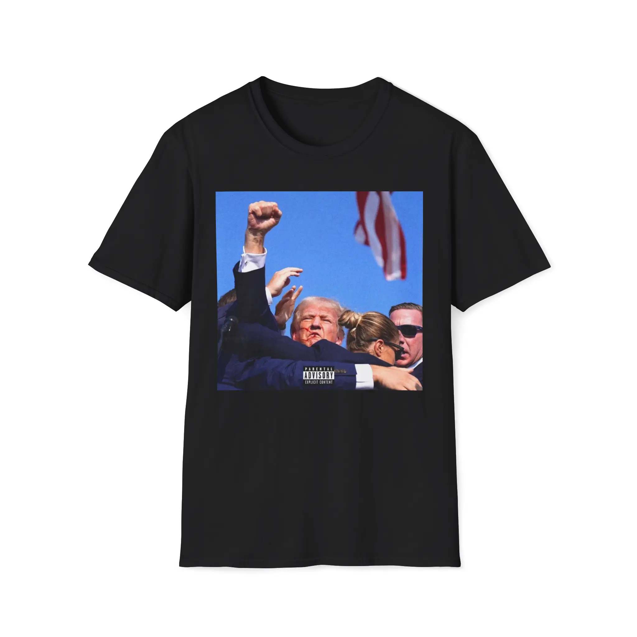 Unisex Donald Trump Bullet-Proof T-Shirt - Cotton Fabric Crewneck, Iconic Design, Comfortable & Durable Everyday Wear, Ultimate Protection, Perfect Gift for Patriotic Americans, Express Your Political Views with Style & Confidence, Available in All Sizes