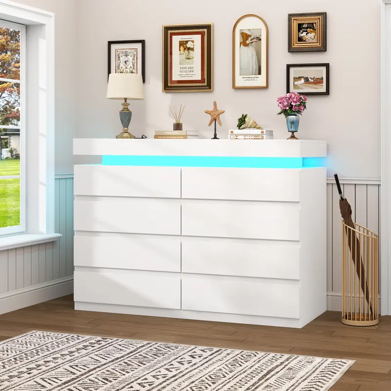8 drawer dresser long - TikTok Shop