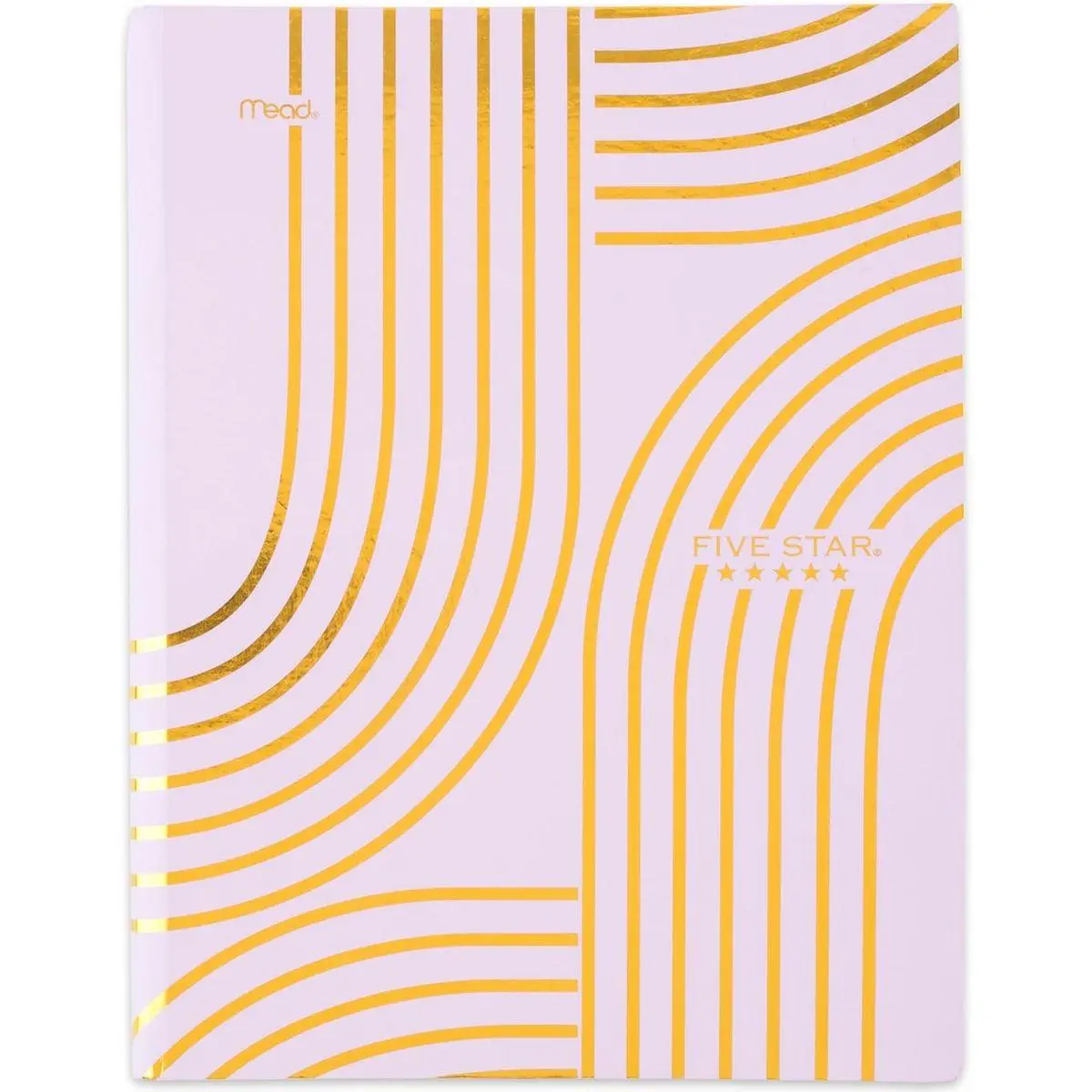 Composition Book, College Ruled Paper, 7-1/2" x 9-3/4", 80 Sheets, Hardcover, Lilac and Metallic Gold Arches (850111F-AMZ)