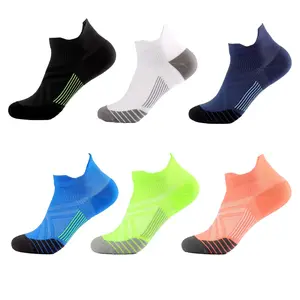 6 Pairs Low Cut Compression Socks, Cushioned Ankle Athletic Socks with Ankle Support, Breathable Running Sports Socks for Men and Women