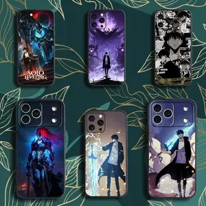 Solo L-Leveling-ES Anime  Phone Case For iPhone 17,16,15,14,13,12,Pro,Max,Plus,Black Soft Box Gift For Fans Protector Protection