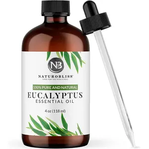 Naturobliss 100% Pure Natural Undiluted Eucalyptus Essential Oil (4Oz) Premium Therapeutic Grade Aromatherapy NaturoBliss