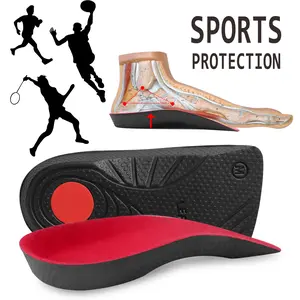 Pain Relief Orthotic Insoles Hard Arch Support Semi Length Shoe Inserts for Plantar Fasciitis Comfort Shock Absorption Footbed for Flat Feet Supination Overpronation and Heel Spur