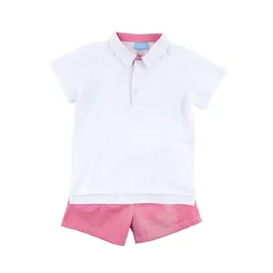 Red Gingham Polo Short Set - Boys 2Pc Shorts Outfit