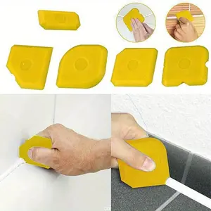 5pcs decoration tool set - a durable sealant scraper and smoothing trowel kit suitable for DIY projects, easy to use and clean