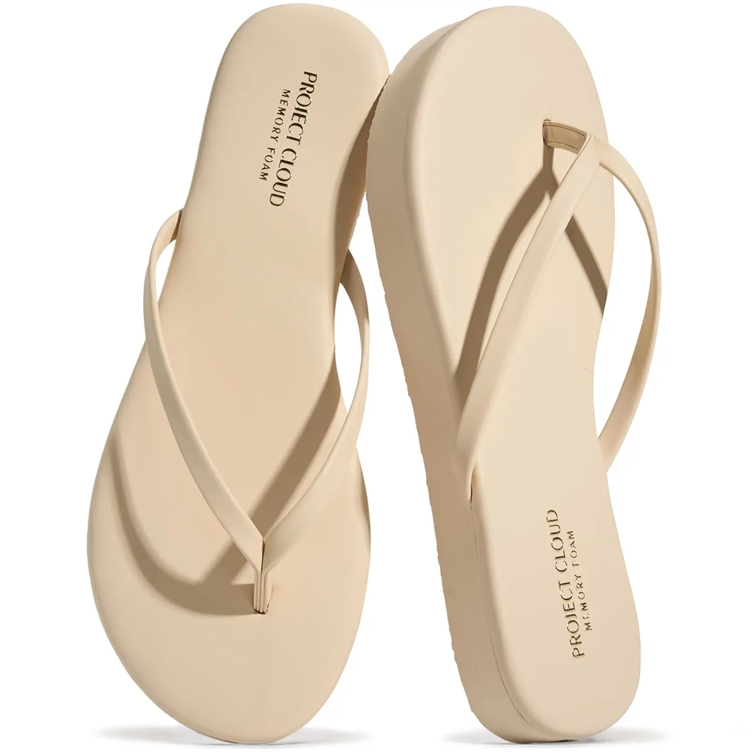 Project Cloud Women's | Summer Thong Sandals for Women 2026 | Girls' Casual Walking Footwear | Memory Foam | Lightweight | Non-Slip - Elevation