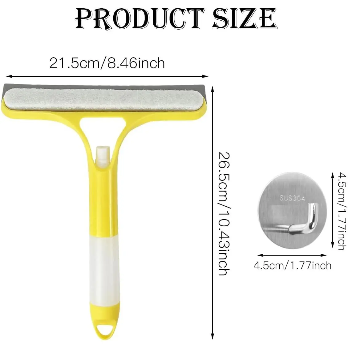 3 in 1 Window Cleaning Scraper, Window Squeegee, Easy To Clean Glass Scraper with Spray Bottle, Multi-function Window Cleaning Tool, Fall Decor ease tiktok shop engagement magic touch cleaner brush home 3-in-1