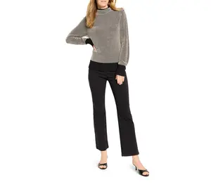 NIC+ZOE Funnel Neck Pixel Knit Sweater