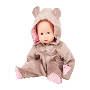 Gotz One Piece Unicorn Costume Pajama Sleeper with Padded Feet