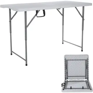 4ft Folding Table Outdoor Picnic Table Barbecue Camping Tables Courtyard Leisure Portable Tables Balcony Table