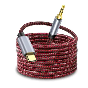 USB C to 3.5mm Audio Aux Cable 5Ft, Type C Adapter to 3.5mm Headphone Stereo Cord Car for Samsung Galaxy S21 S20 Ultra,Note 20 10+,Google Pixel 5 4 3 2XL,iPad Pro and More (5Ft)