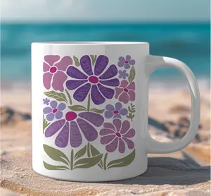 Subtle FDT Mug,Boho Floral Feminism Coffee Cup,Social Justice Warrior Project, Coffee Cup Anti Gift For Democrat