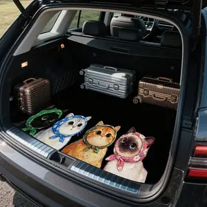 Fit Car Trunk Liner Compatible for SUV, Sedan, Crossover & Off-Road Vehicles - Heavy-Duty All-Weather, Easy-Clean Durable Trunk Mat, Trunk, Cargo Liner (Fits Most) Car Interior Accessory