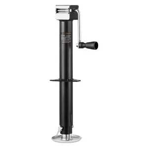 A-Frame Trailer Jack Bolt-On Tongue Jack 5000 Lbs Capacity, 15-Inch Travel, Heavy Duty Trailer Stabilizer for Travel Trailers and RVs, Durable Steel Construction, Easy Installation, Included Mounting Hardware and Adjustable Lift