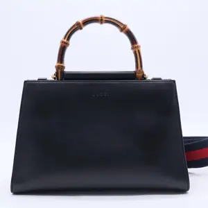 Pre-owned GUCCI Leather Shoulder Bags Nymphaea Top Handle Bag Leather