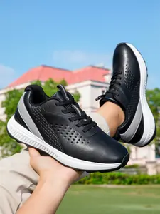 Men's Traditional Waterproof Golf Shoes, Anti-Slip Grip, Professional Outdoor Sports, Comfortable and Durable, All-Season Use