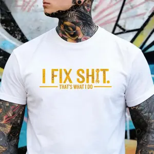 Humorous Mechanic Quote Hoodie for Men Featuring I Fix Sh T That S What I Do Shirt Hoodie Sweatshirt Blue Collar Work Attitude