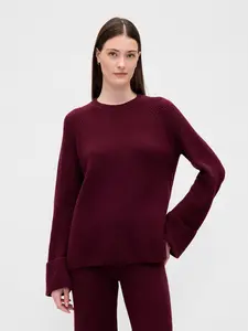 Gap Women's CashSoft Shaker-Stitch Boyfriend Sweater
