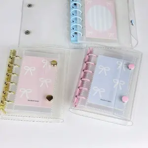 Joivida A7 Transparent Portable File Folder With Double Snap Design, Can Store Beautiful Photos, Can Be Used As Photo Album, Money Saving, Stationery, Notebook, Sticker Book, Office Supplies, School Supplies, Back To School