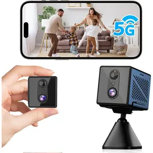 2026 4K Security Camera, 5GHz WiFi Indoor Camera, Free Cloud, Home Security Camera with Night Vision, Sensor, Long Battery Life, Detection, Surveillance Cam