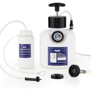 Orion Motor Tech Pressure Bleeder, 2.5L Pressure Brake Bleeder with 43.5mm Adapter, 2.6qt Power Brake Bleeder with 500mL Brake Bleeder Bottle Compatible with Chrysler Jeep Cherokee Wrangler Liberty