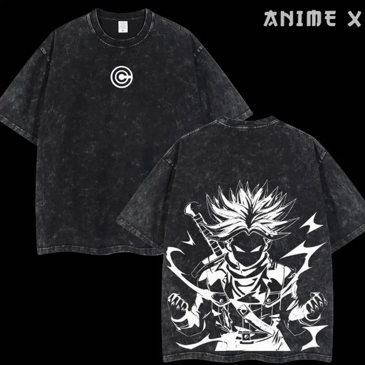 Retro Vintage Limited Trunks DBZ - Dragon Ball Unisex Anime T-shirt, Soft Cotton Tee, Trendy Cartoon Graphic Shirt WAC JP3, Vintage T-Shirts, Casual T-Shirts Oversized Clothes