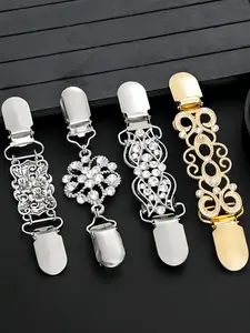 4-Piece Vintage Waist Cincher Set, Retro Sweater Dress Scarf Cardigan Clips, Women's Belly Control Belt for Dresses and Pants