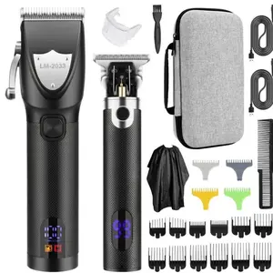 Product Review of Electric Hair Trimmer, 1 Set Multifunctional Portable Rechargeable Hair Trimmer Shaver for Men, Hair Clipper with Display, Hair Clippers Set from l**2