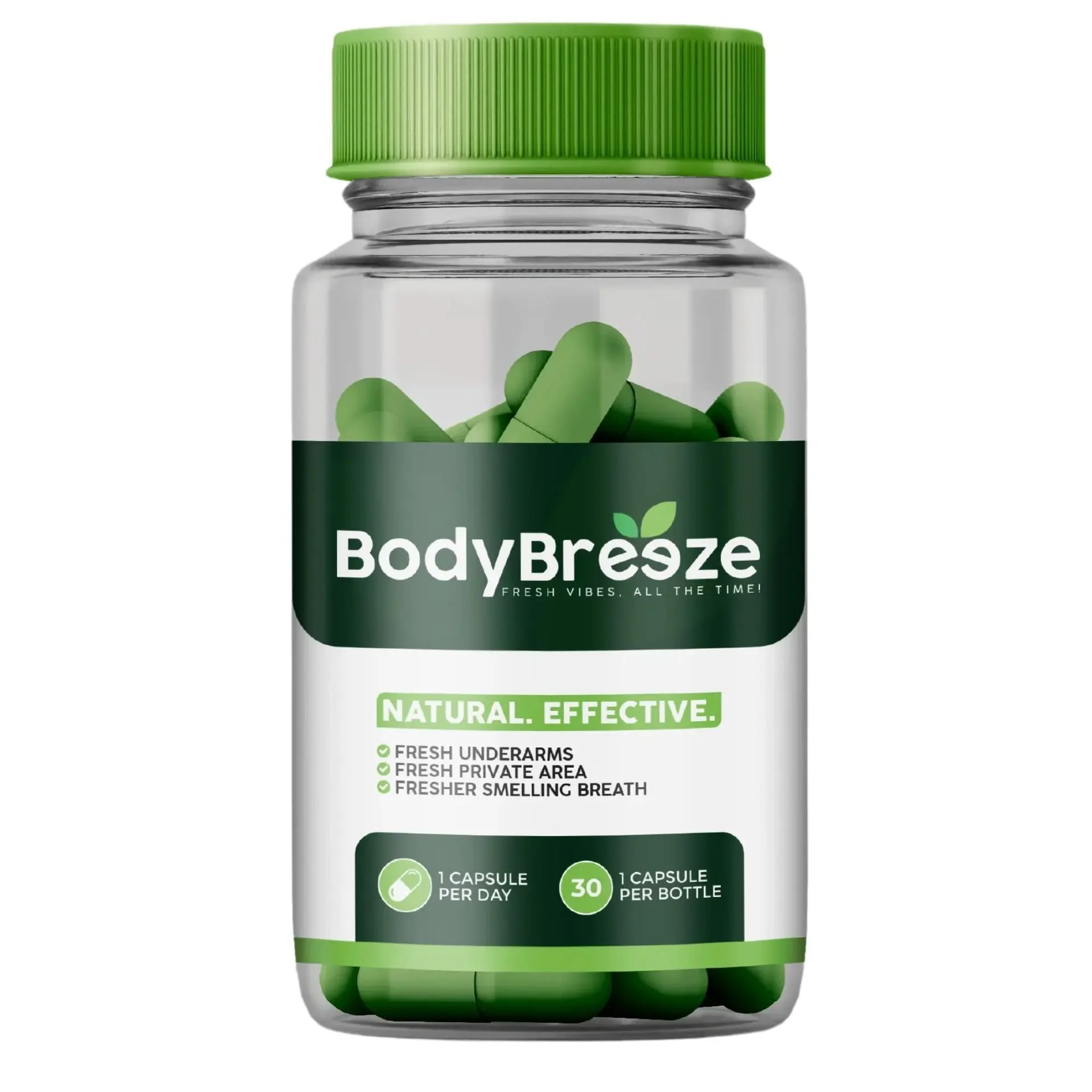 BodyBreeze Internal Deodorant Supplement - 30 Capsules