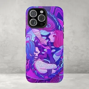 Jinx Arcane League of Legend Tough Phone Case Cover Compatible with iPhone X, 11, 12, 13, 14, 15, 16, 17 Plus Pro Promax & SS Galaxy S21-25 Series