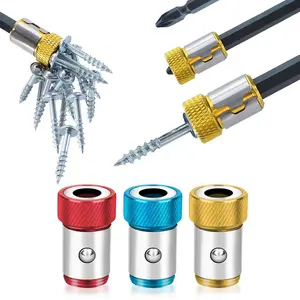 Magnetic Screw Head Ring, Universal Magnetic Screw Ring, Detachable Screw Head Magnetic Ring, Suitable for 1/4 Inch/6.35mm Hexagonal Magnetic Screwdriver Tools & Electric Screwdriver, Screwdriver Bits