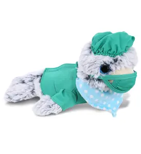 PLUSH DOCTOR - SUPER SOFT PLUSH - SEA LION, Polyester, Doctor Outfit, Pretend Play Toys