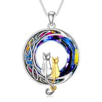 2 Cats-(Silver adn Yellow Gold)-Volcano -2-02-B