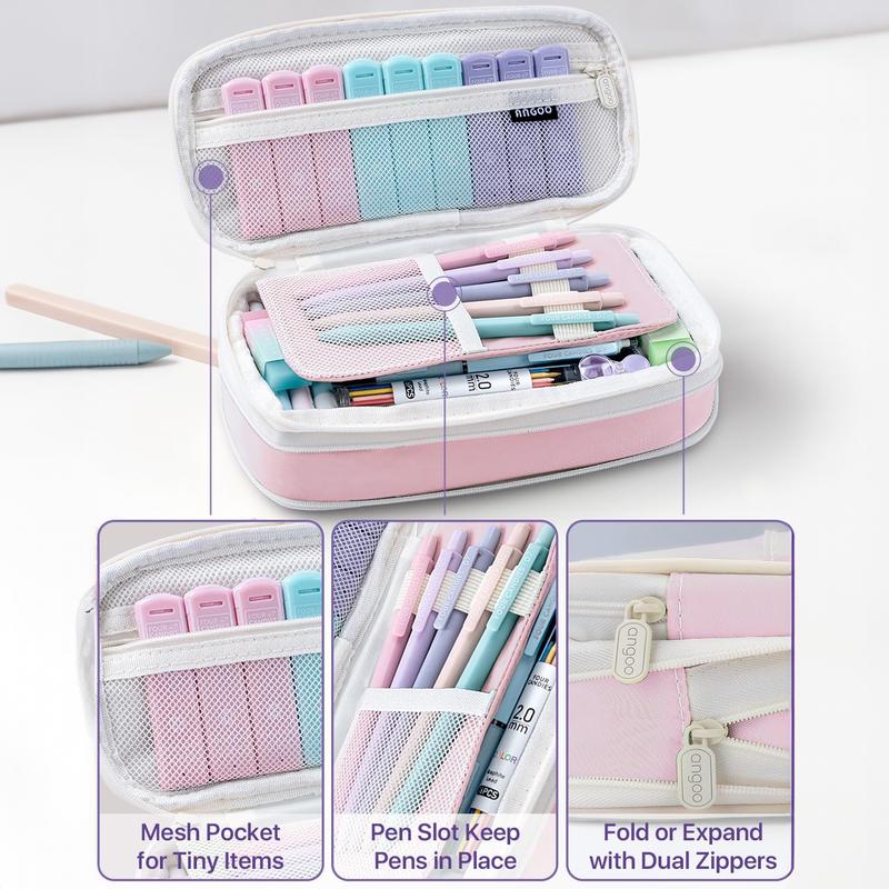 Four Candies 36PCS Aesthetic School Supplies, Mechanical Pencils 0.5mm, 0.7mm, 0.9mm & 2.0mm with 624PCS Lead Refills, Cute Mechanical Pencils for Writing, Drawing & Drafting, Student Essentials, school supplies art work, Ideal Christmas Gift for Kids