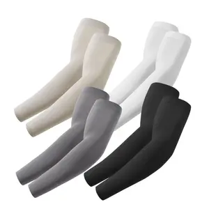 4 Pairs Sun Arm Sleeves for Men Women, Compression Cooling Sun Sleeves - Sports - Workouts - Tattoo Cover