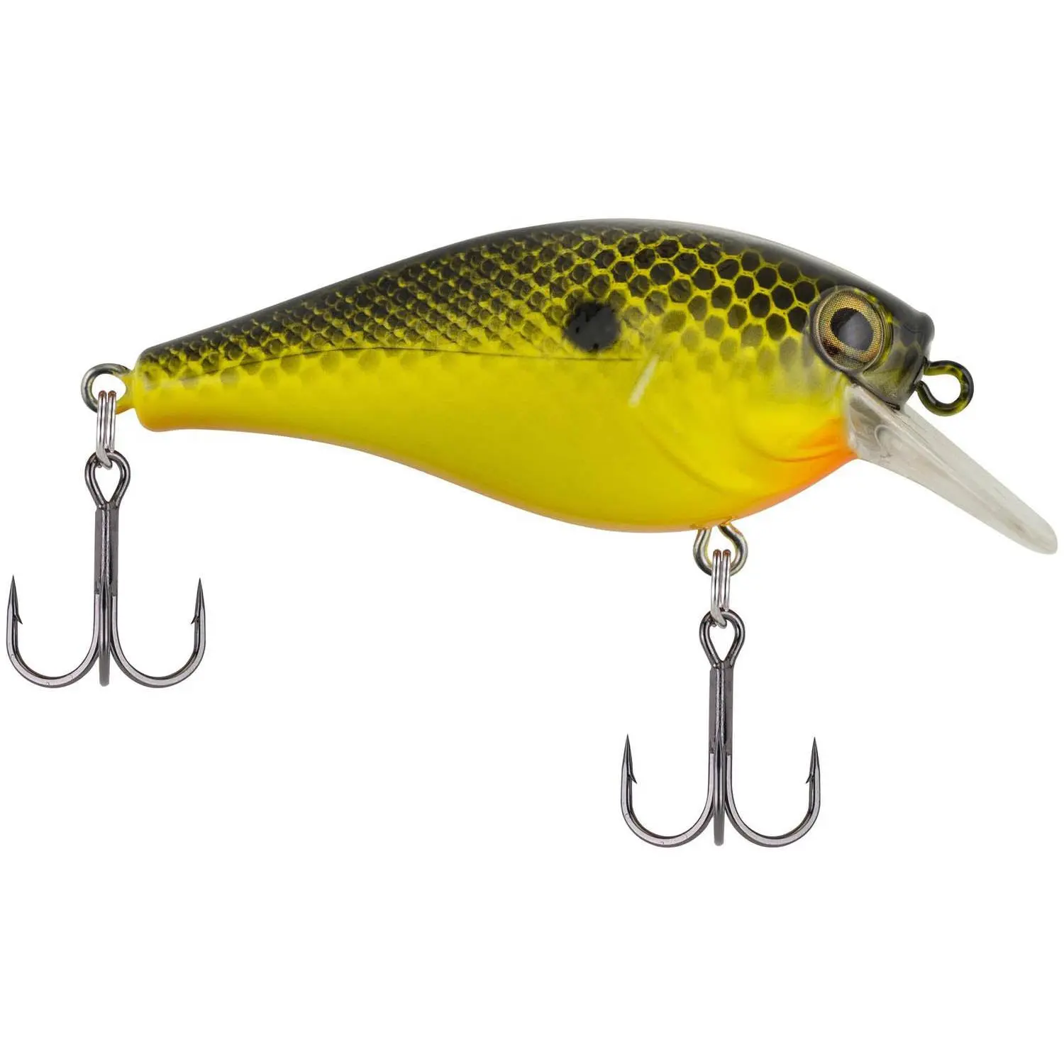 Shallow Squarebill Crankbait, 2 3/4 in 5/8 oz - Fish Shaped Hard Bait with Erratic Action, Balanced Cast, and Floating Design, Fish Shaped Lure, Floats Well, Shallow Fishing, Synthetic