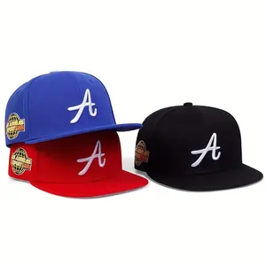 1 Women's "A" Letter Baseball Cap - Adjustable Snapback, Casual Hip-Hop Style, Sun Protection, Polyester - Available in Blue, Red, Black for Spring/Summer