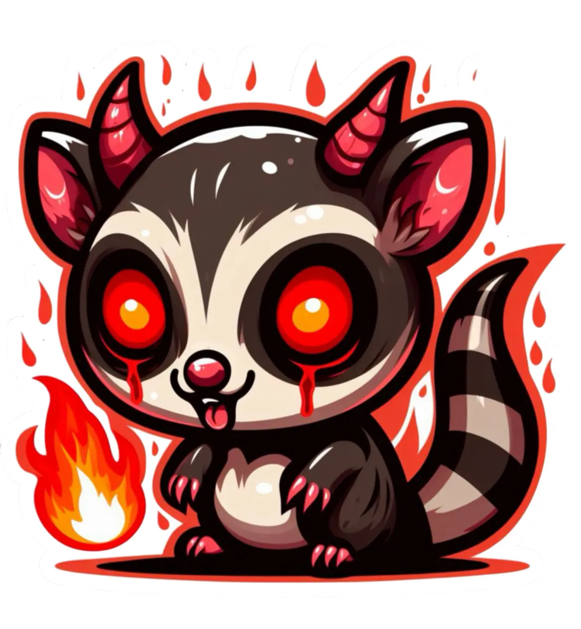Demon Possum Sticker
