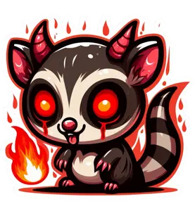 Demon Possum Sticker