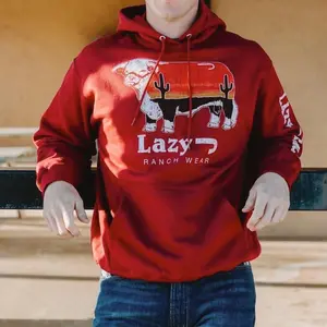 Lazy J Ranch Wear Cardinal Maroon Hoodie/Sweatshirt/ Tshirt CWETG