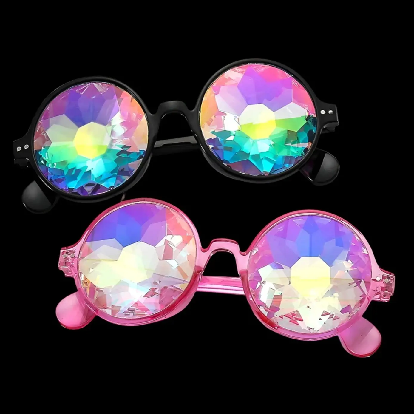 Chic Baby Blue Accessory Set Bundle Festival Party Rave Mirrored Glasses Summer tiktok shop rave glasses - TikTok Shop main image 4