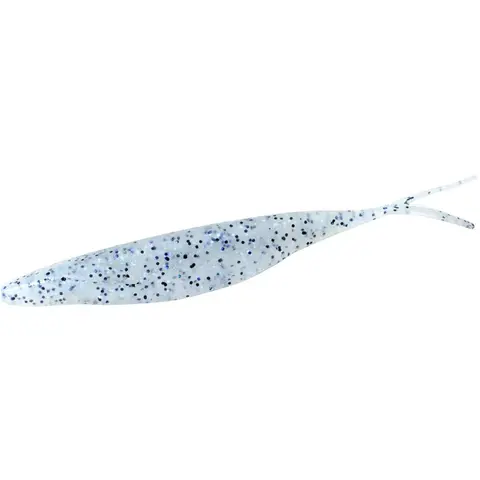 Deps Sakamata Shad Soft Plastic Artificial Fishing Lure - 5in Salt-Infused Jerkbait, Dual Keel Design, Split Tail, Curved Hook, Golden Shiner Style, 6-Pack for Darting and Jumping Action Fishing Gear